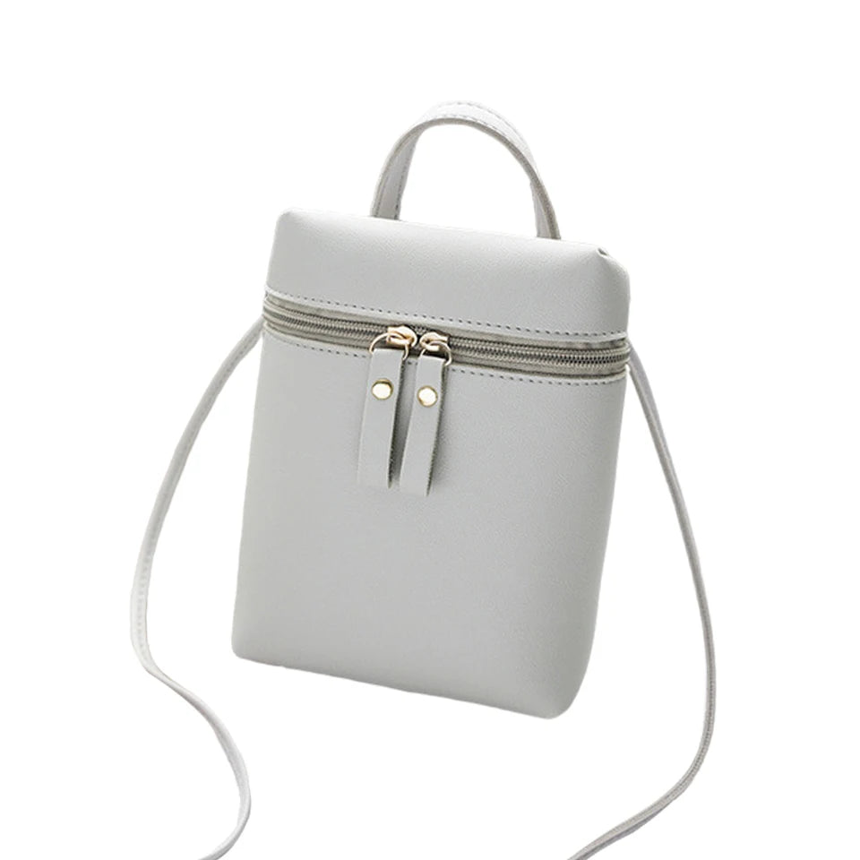 Vintage Small Crossbody Bag Lady Purse Phone Bag PU Leather Versatile Shoulder B