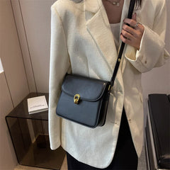 Vintage Small Leather Crossbody Bag for Women