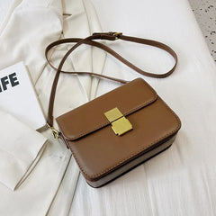 Vintage Small Flap Crossbody Bag for Women Classic Shoulder Handbag Purse