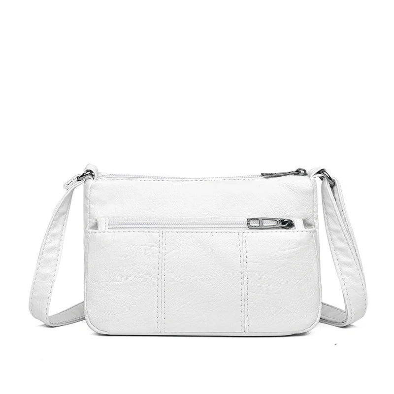 Vintage Soft Leather Ladies Crossbody Messenger Bag