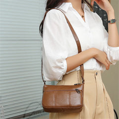 Vintage Soft Leather Ladies Crossbody Messenger Bag