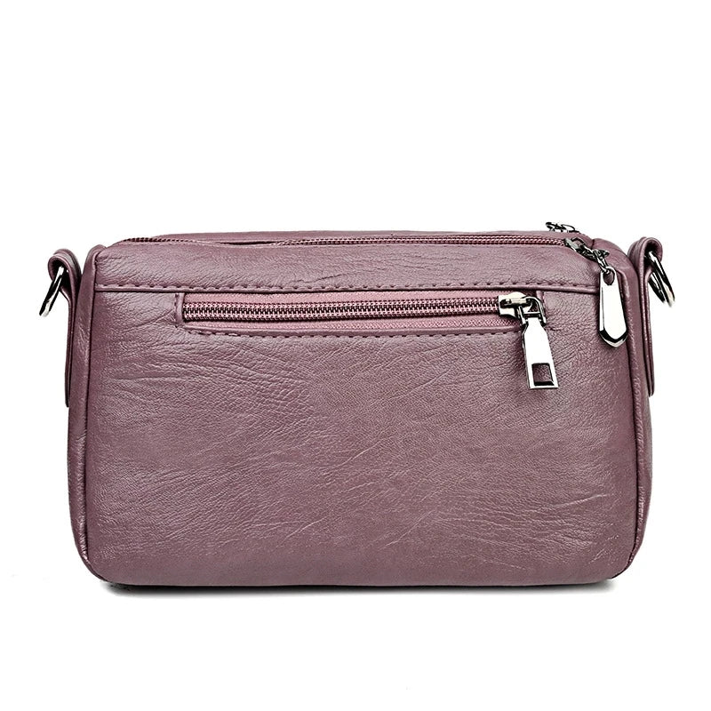 Vintage Soft PU Leather Women Shoulder Bags Handbags Small Crossbody Bags