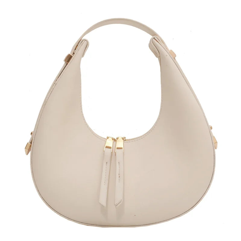 Vintage PU Leather Shoulder Bags: Underarm Hobo Bag