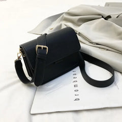 Vintage Solid Women's Shoulder Bags Pu Leather Handbag Flap Crossbody Small