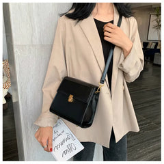 Vintage Wild Crossbody Bags Strap Zipper Women's Handbags PU Female Totes