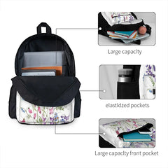 Vintage Wild Flowers Arrangement Backpacks Men's Backpacks Bags For Women Anime
