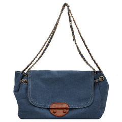 Vintage Denim Shoulder Crossbody Bag Ladies Casual Flap Purse Handbags