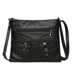 Vintage Women PU Leather Messenger Bag