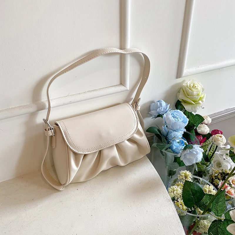 Vintage Women Shoulder Bag Small Handbag Purse Square Flap