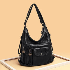 Vintage Women Shoulder Bag Female Leather Messenger Bag Handbag
