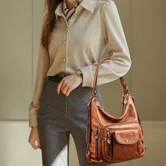 Vintage Women Shoulder Bag Female Leather Messenger Bag Handbag