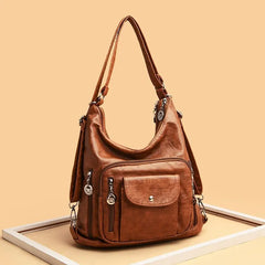 Vintage Women Shoulder Bag Female Leather Messenger Bag Handbag