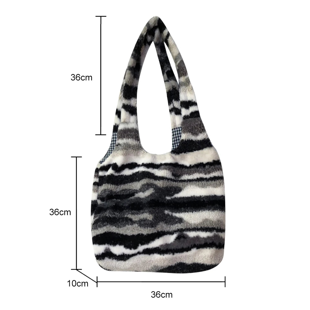 Vintage Women Tote Bag Large Capacity Handbag for Autumn Winter