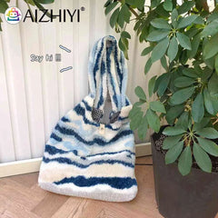 Vintage Women Tote Bag Large Capacity Handbag for Autumn Winter