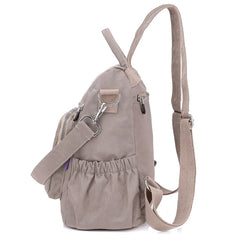 Vintage Women Nylon Anti-theft Backpack Casual Daypack High Travel Shoulder Bags