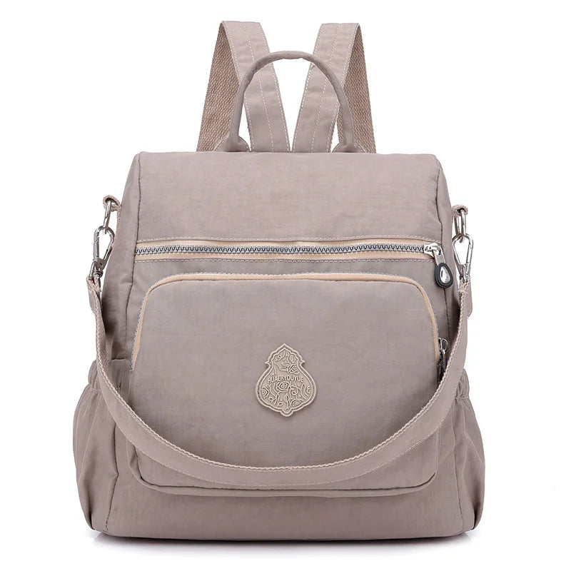 Vintage Nylon Anti-theft Women Backpack