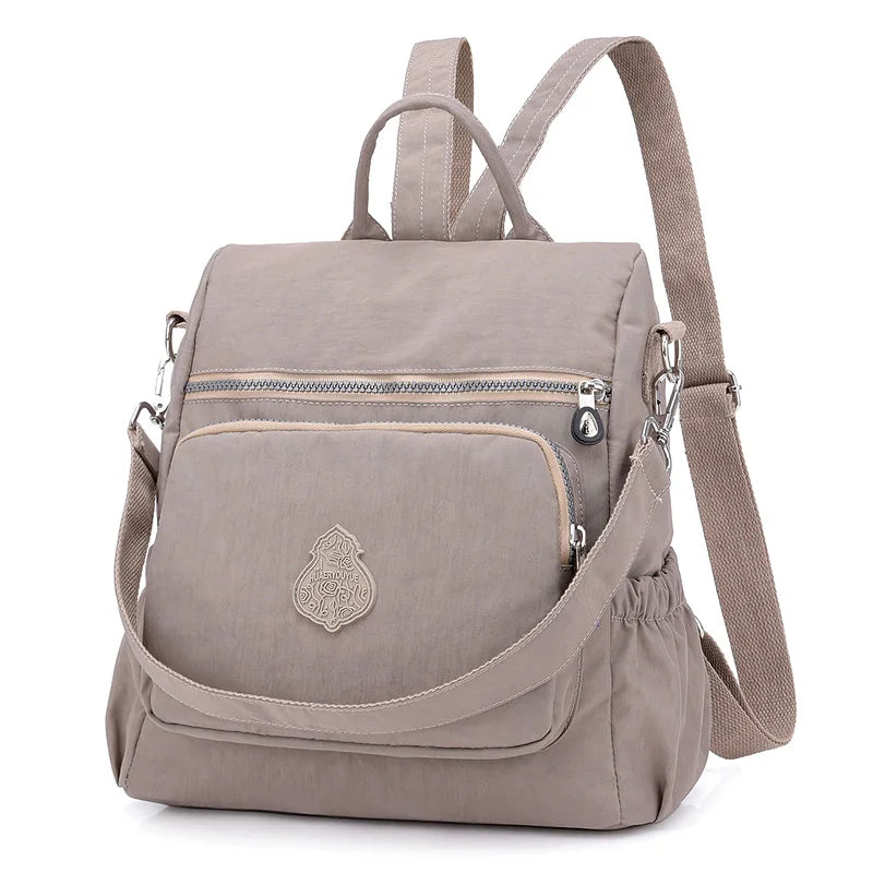 Vintage Nylon Anti-theft Women Backpack
