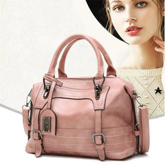 Vintage Leather Crossbody Shoulder Bag Ladies Totes Bag Large Capacity Women Mes