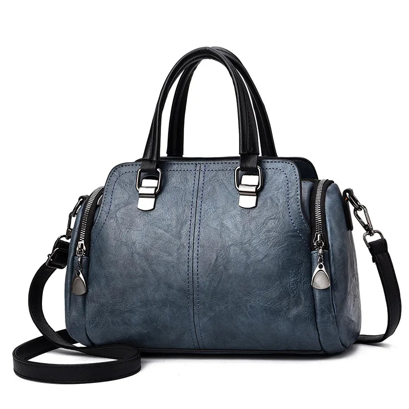 Vintage Women's Large Crossbody Shoulder Bags Top-Handle Totes