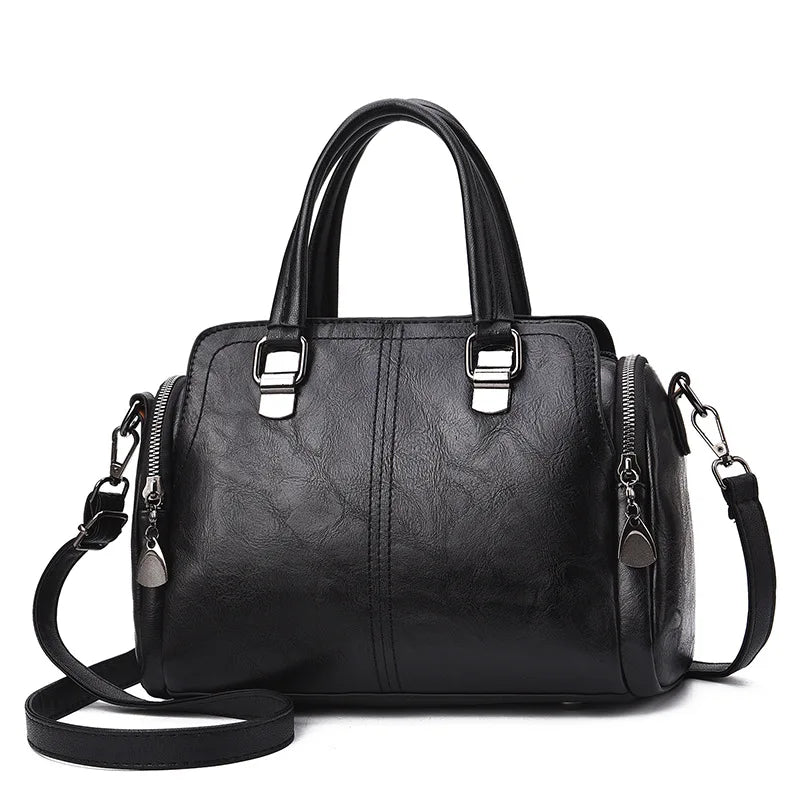 Vintage Women's Large Crossbody Shoulder Bags Top-Handle Totes