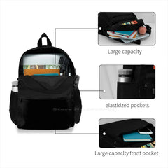 Vintage Y Men Bow School Bag Big Capacity Backpack Laptop 15 Inch