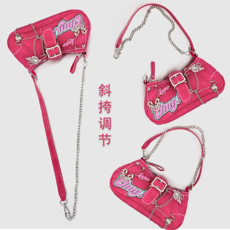 Y2K Sweet Women's Cross Bag Millennial Hot Girl Street Style