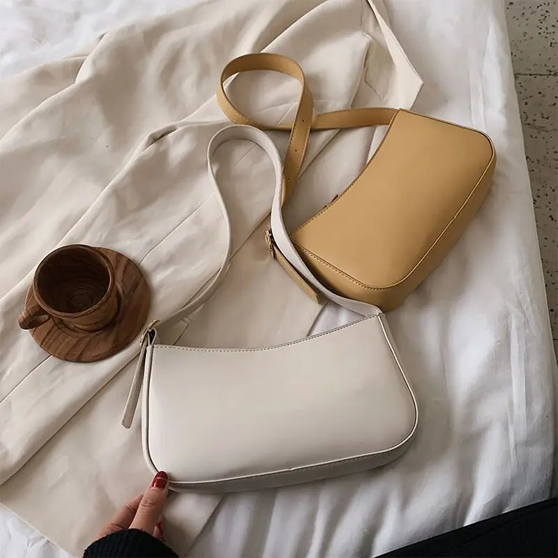 Small PU Leather Shoulder Bags For Women Travel Totes