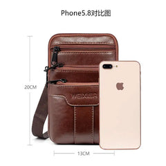 Men's Multi-Function Carry-On Bag - Small Shoulder Diagonal Sports Phone Pouch