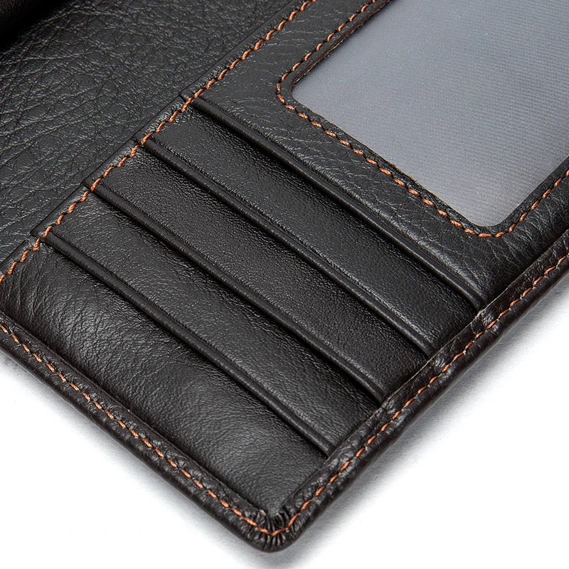 Men's Leather Wallet Cardholder Slim Wallet Driver Holder 8593