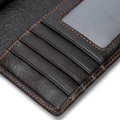 Men's Leather Wallet Cardholder Slim Wallet Driver Holder 8593