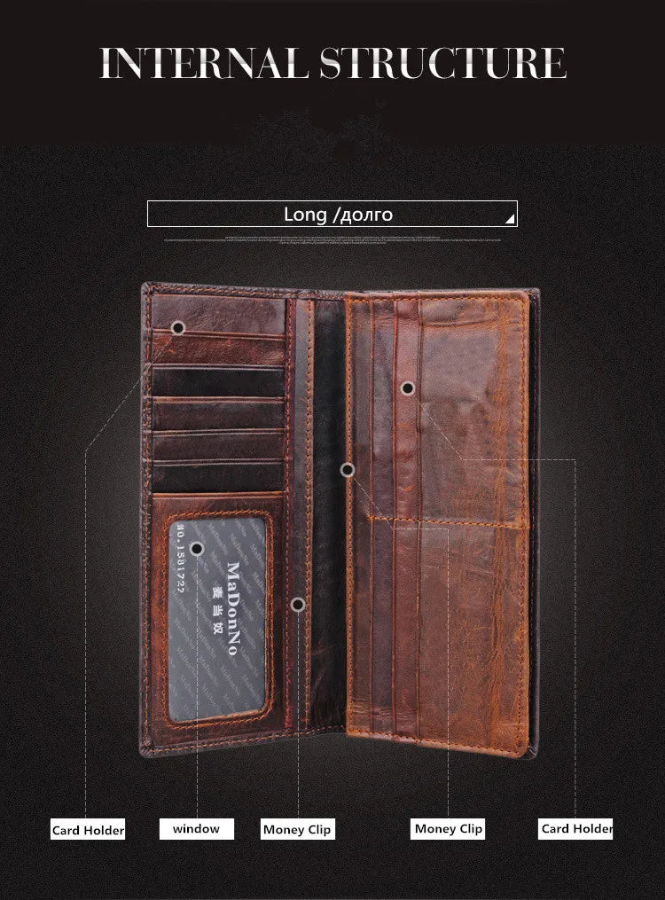 Bull Pattern Leather Men Wallet