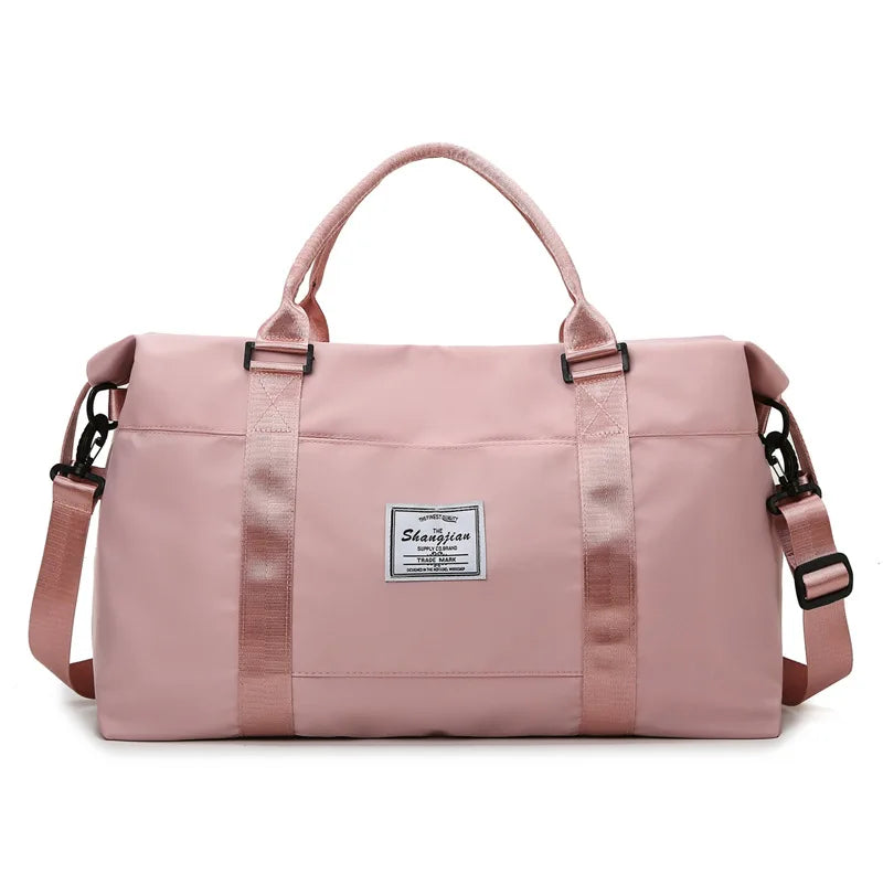 WHYY Large Travel Bag Women Cabin Tote Bag Handbag Nylon Waterproof Shoulder Bag