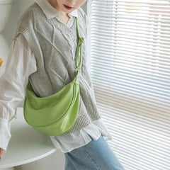 WHYY Hobo Style Neutral Dumpling Crossbody PU Leather Bag