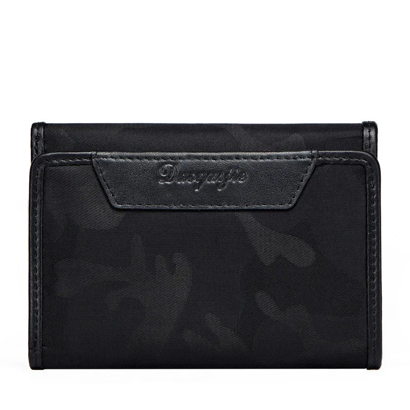 WM81 Women Patchwork Short Wallets Vintage Purse Money Bag