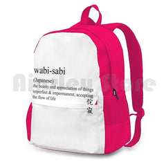 Wabi-Sabi Statement Tees & Accessories - Outdoor Hiking Backpack