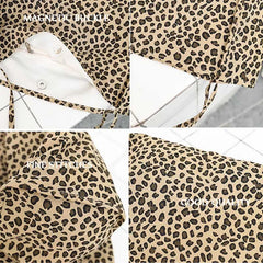 Wahyah Leopard Canvas Tote Bag for Women ZY014