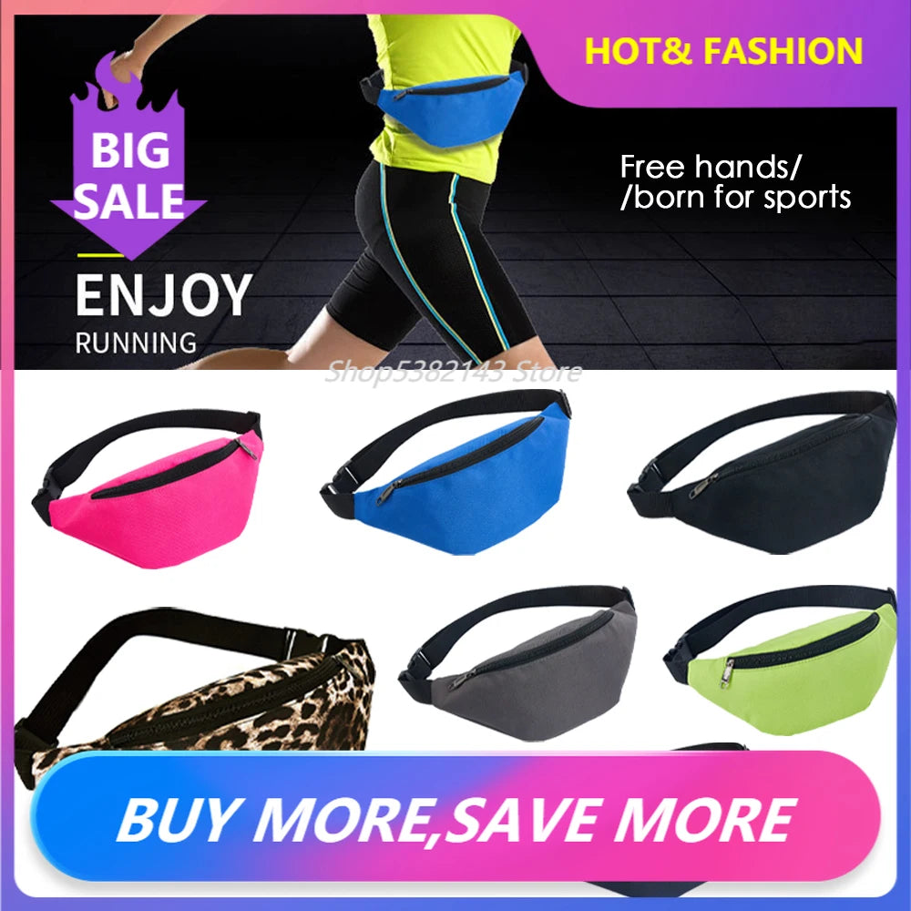 Waterproof Waist Bag Travel Men Fanny Pack Hip Bum Bags Unisex Belly Bags