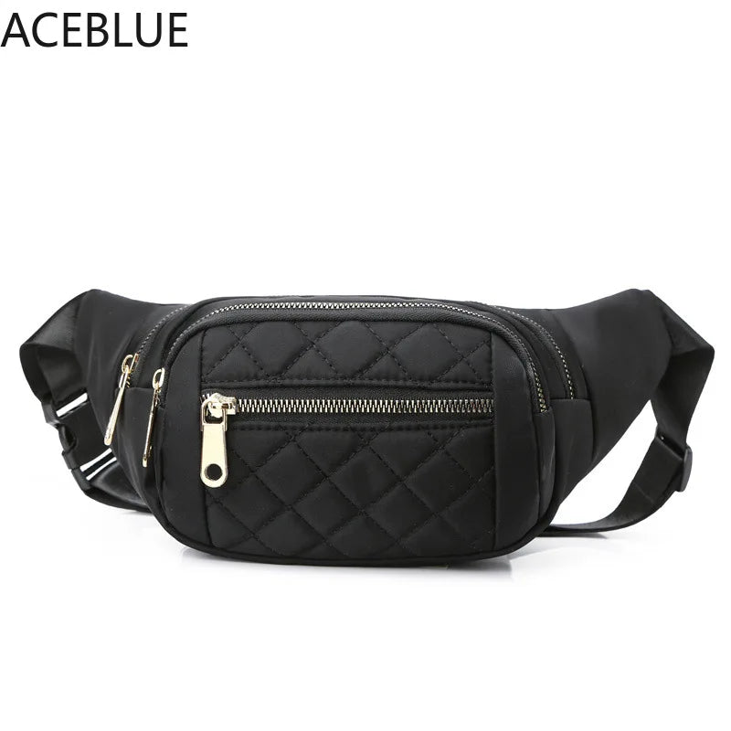 Women's Waist Bag Fanny Pack Oxford Sports Bum Bag Chest Pocket