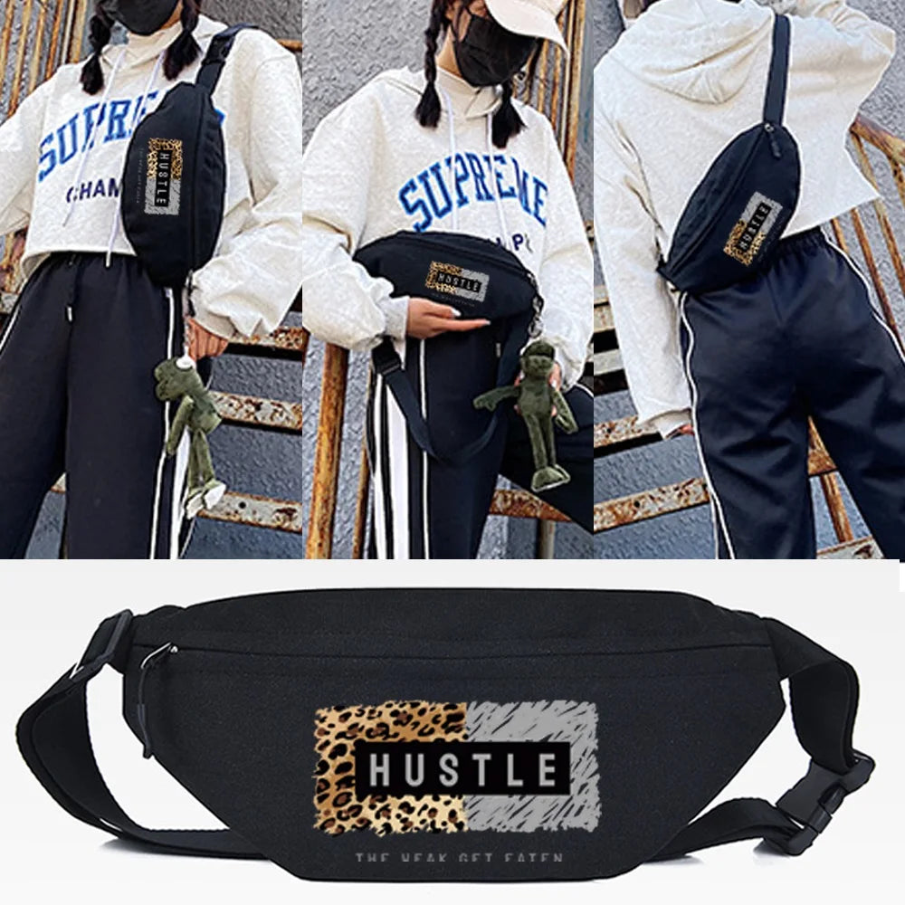 LOVE Letter Print Waist Bag Chest Bag Casual Running Jogging Belt Pouch