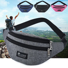 Large Capacity Sports Fanny Pack Outdoor Solid Chest Bag