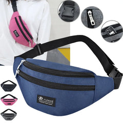 Large Capacity Sports Fanny Pack Outdoor Solid Chest Bag