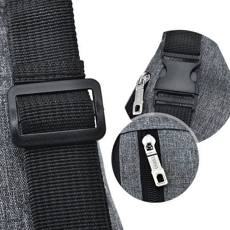 Large Capacity Sports Fanny Pack Outdoor Solid Chest Bag