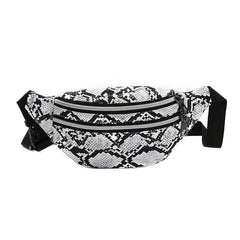 Snakeskin Waist Bag Fanny Pack Hip Bum Pouch