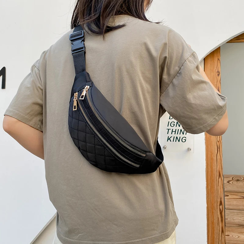 Waist Bag Women Chest Shoulder Belt Bag Packs Lady Travel Sport Purse