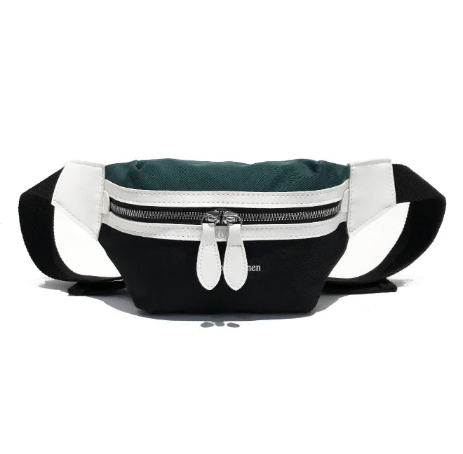 Canvas Waist Bag Women Letter Bum Bag Packs Chest Crossbody bag