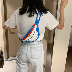 Women's Cartoon Waist Bag Fanny Pack Hip Package Crossbody Purse PU Leather