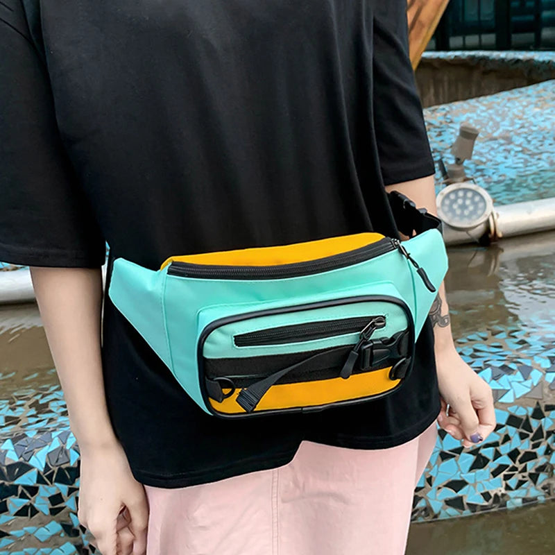 Canvas Waist Bag Women's Fanny Pack Hip Ho...