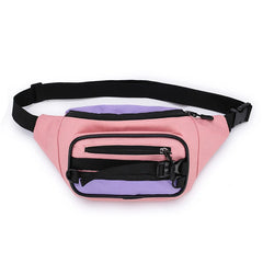 Canvas Waist Bag Women's Fanny Pack Messenger Bag Zipper Shoulder Pack