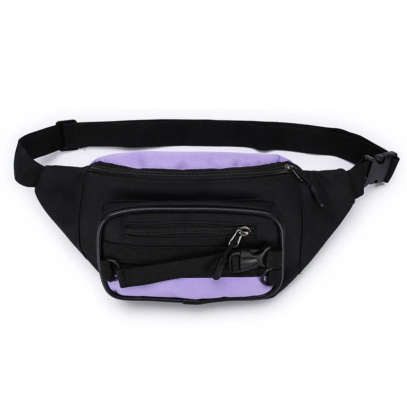 Canvas Waist Bag Women's Bum Package Zipper Shoulder Bag