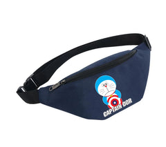 Waterproof Waist Bag Men Unisex Fanny Pack Ladies Belly Bags For Doraemon